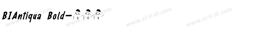 BIAntiqua Bold字体转换